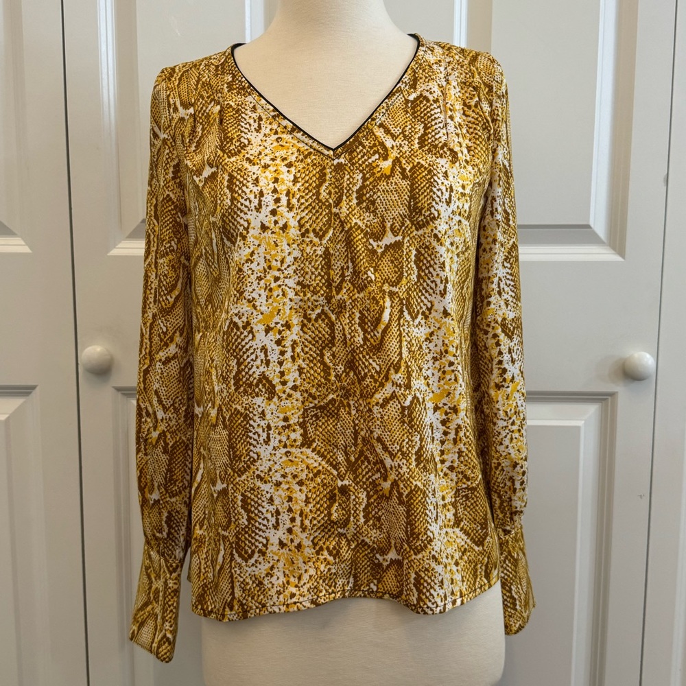 Gold Snakeskin Top